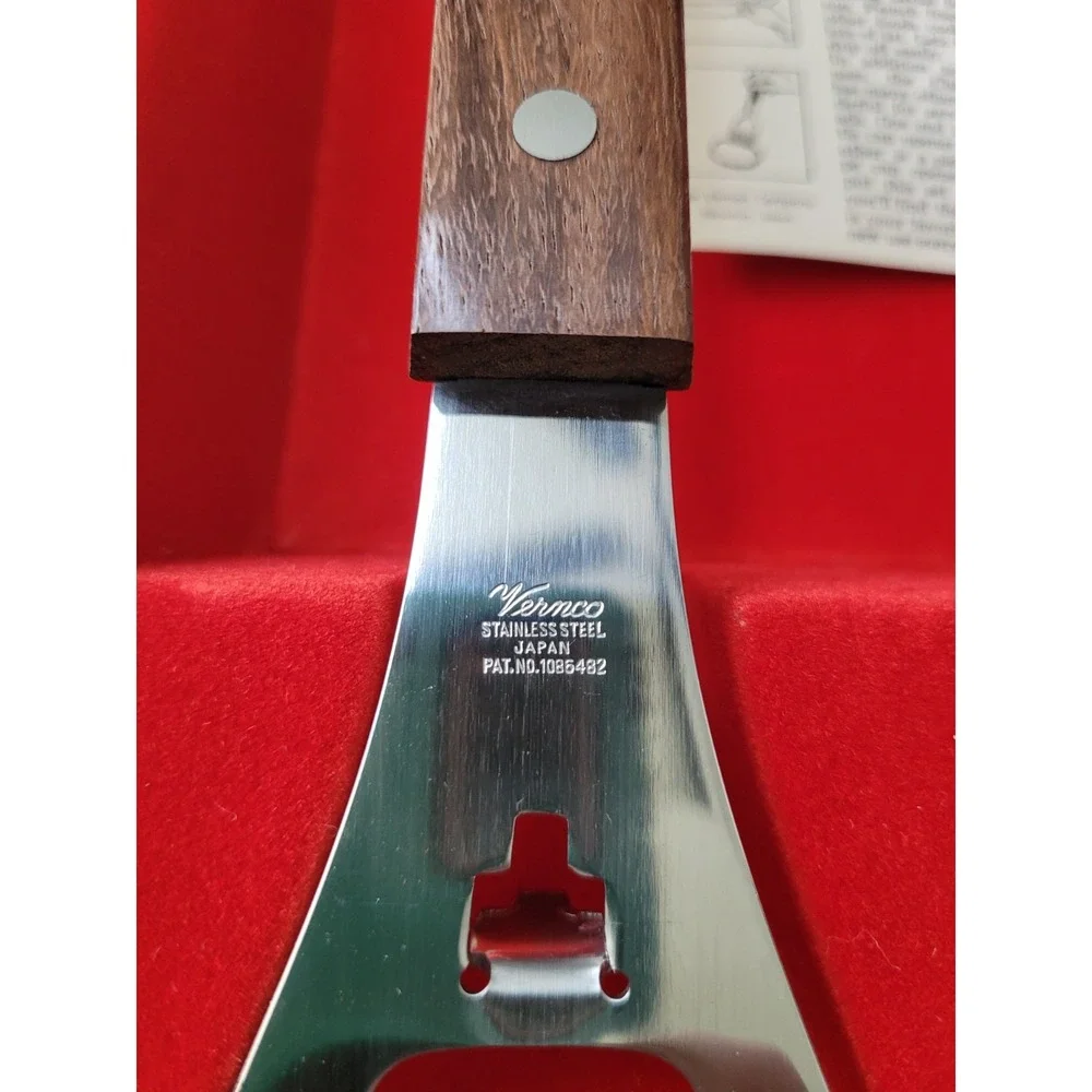 Vintage Vermco Chef-Tong Stainless Steel/Wood BBQ Bar Set Bottle Spatula Fork